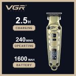 ماشین اصلاح موی صورت و بدن وی جی آر VGR مدل V-901 - تصویر 4